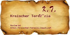 Kreischer Terézia névjegykártya